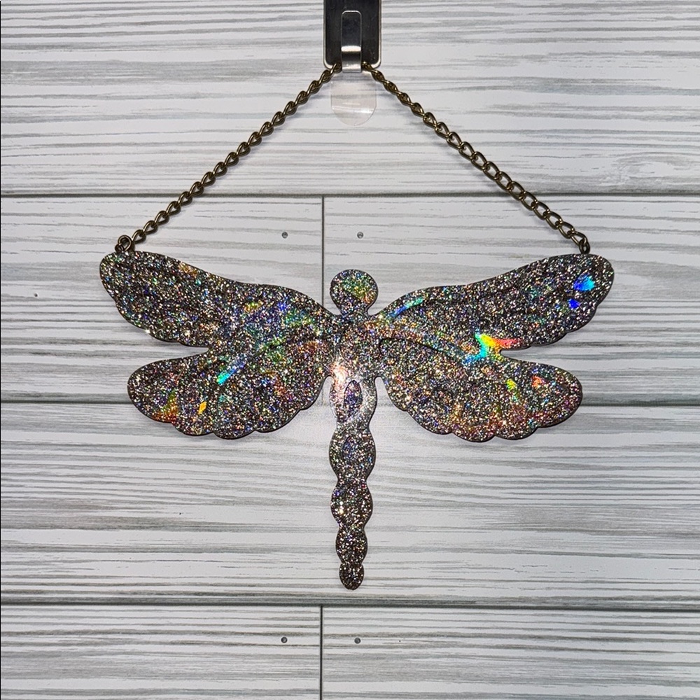 Sparkling Dragonfly Wall Decor